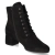 Schnürstiefeletten - schwarz