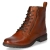 Schnürstiefeletten - cognac