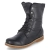 Schnürstiefeletten - SCHWARZ