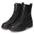 Schnürstiefeletten - SCHWARZ/SILBER