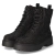 Schnüstiefeletten - black micro/stones