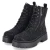 Schnürboots - black micro/stones