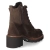 Schnürstiefeletten - Mocca