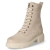 Schnürstiefeletten - beige