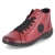 Schnürstiefeletten - rot kombi