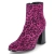 Ankle Boots - ciclamino/nero