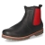 Chelsea Boots - schwarz/rot