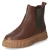 Chelsea Boots - mokka/oliv