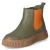 Chelsea Boots - oliv/orange