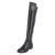 Overkneestiefel - black