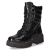 Schnürstiefeletten - black