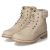 Schnürstiefeletten - BEIGE/FUR