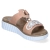 Pantoletten - aprikot/offwhite/fog-silver