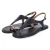 Zehentrenner-Sandalen - BLACK LEATHER