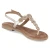 Zehentrenner-Sandalen - gold
