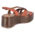 Plateausandalen - TERRACOTTA