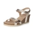 Keilsandaletten JULIA SHINE - gold
