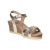 Keilsandaletten JULIA SHINE - gold