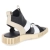 Schaftsandale IXOEKE - NOIR FAIENCE BLANC