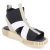 Schaftsandale IXOEKE - NOIR FAIENCE BLANC