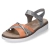 Sandalen - orange/gold/perle