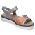 Sandalen - orange/gold/perle