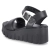 Plateau-Sandalen - BLACK LEATHER