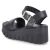 Plateau-Sandalen - BLACK LEATHER