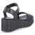 Plateau-Sandalen - BLACK LEATHER