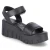 Plateau-Sandalen - BLACK LEATHER