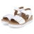 Sandalen - weiss (uni+gold)