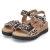 Sandalen - natur (schw+gold)