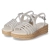 Sandaletten - silber/light grey