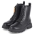 Schnürstiefeletten - schwarz