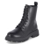 Schnürstiefeletten - schwarz