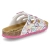 Pantoletten - weiss/pink