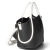 Handtasche - black/white