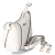 Schultertasche - Weiß