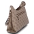 Schultertasche IZZY - latte logo/brown
