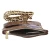 Abendtasche - brown-kroko