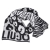 SET SCIARPA BEANIE - Monogram on black