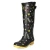 Gummistiefel FLOWERS - Black-Yellow