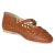 Spangenballerinas - cognac