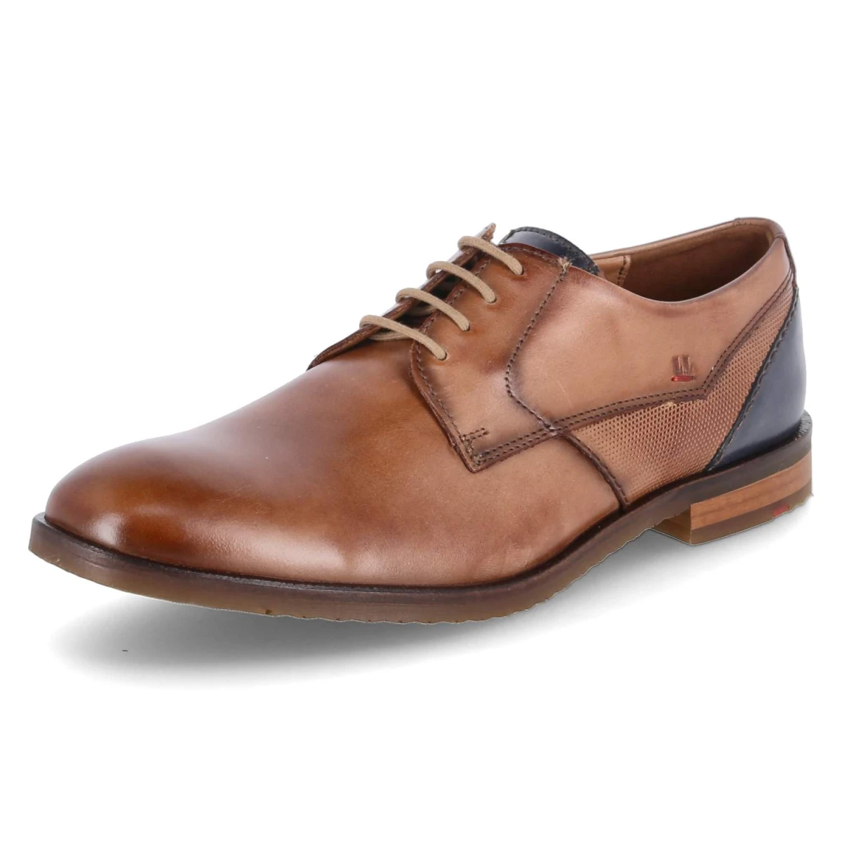 Halbschuhe DOMINO - 3 - CAMEL/ATLANTIC BLUE
