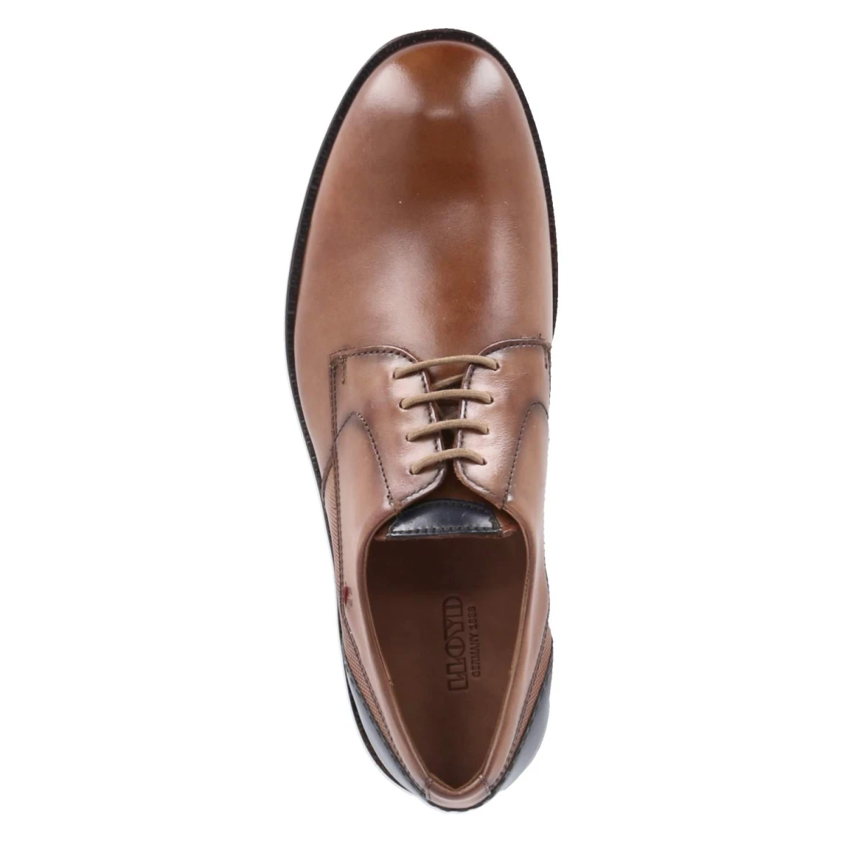 Halbschuhe DOMINO - 3 - CAMEL/ATLANTIC BLUE