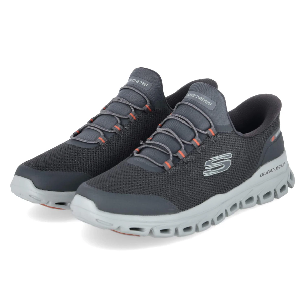 Low Sneaker GLIDE-STEP REMNYNT - charcoal/orange
