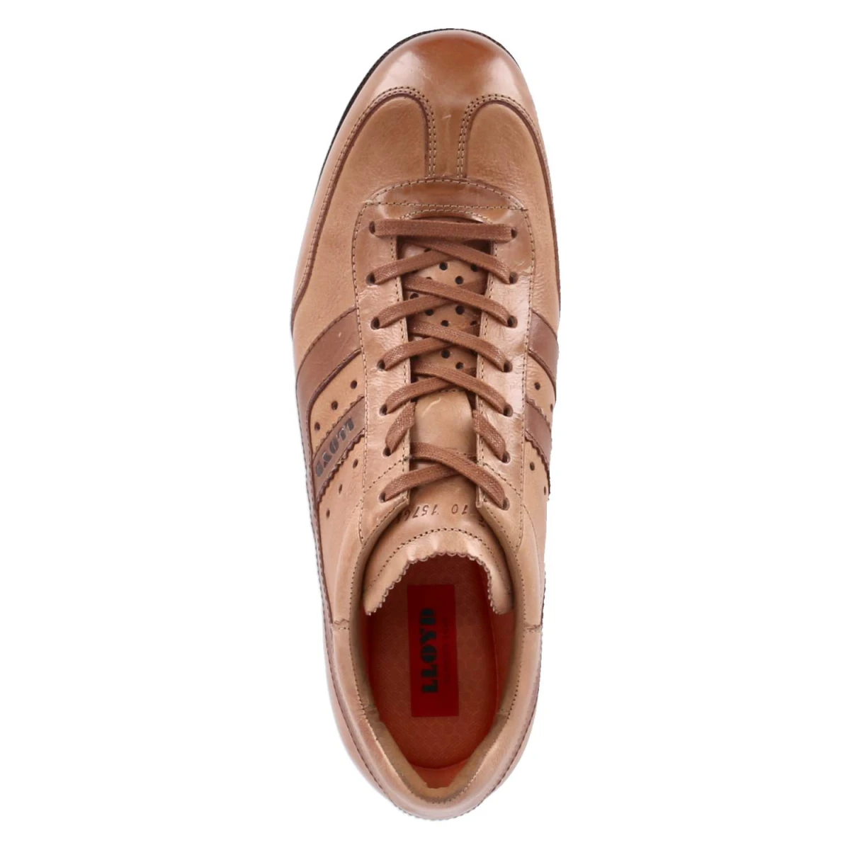 Low Sneaker BARRY - 3 - COGNAC/KENIA