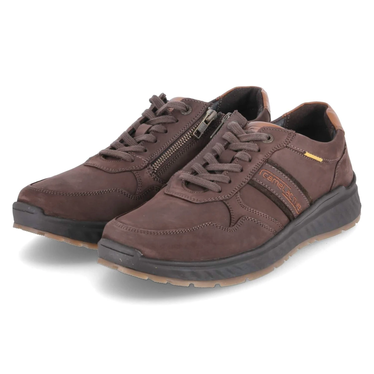 Halbschuhe - schoko/natur