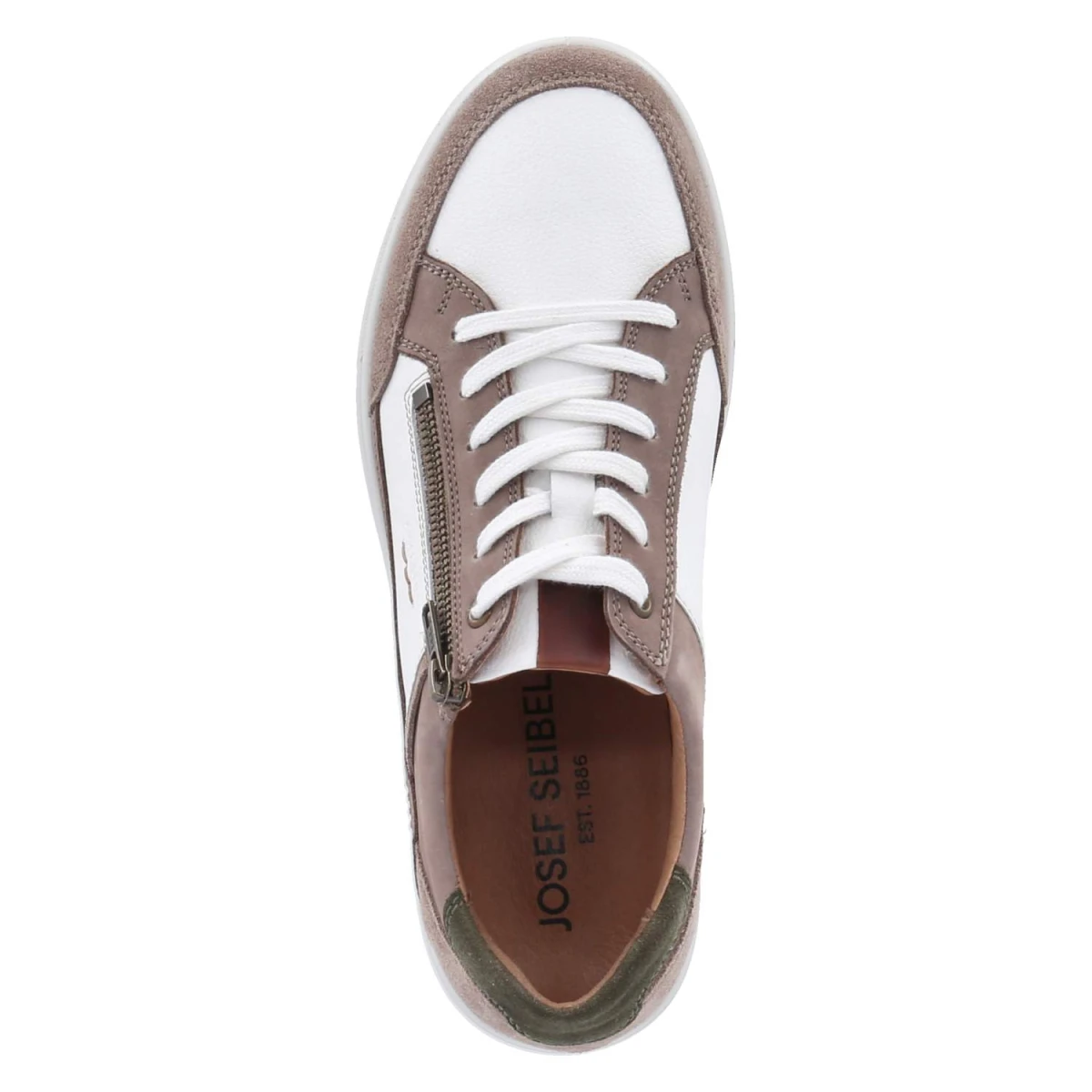 Low Sneaker MADDOX 07 - WEISS-TAUPE