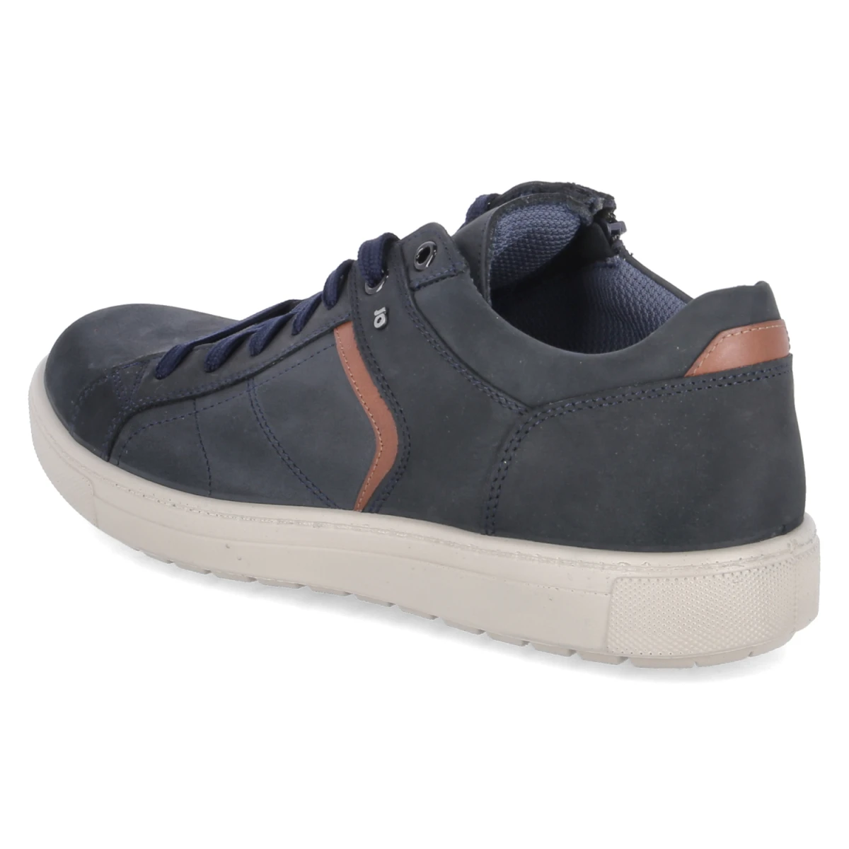 Halbschuhe - nachtblau/cognac